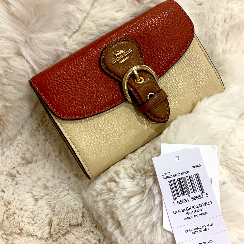coach leather wallet